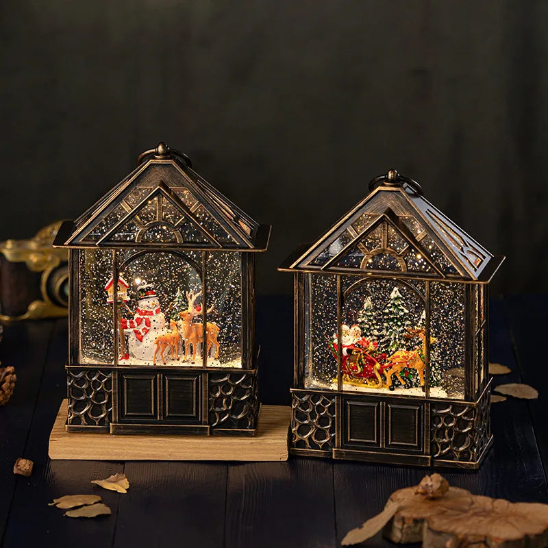 Christmas desktop decorations, ornaments, retro night lights, decorations, gifts, children's gifts, crafts