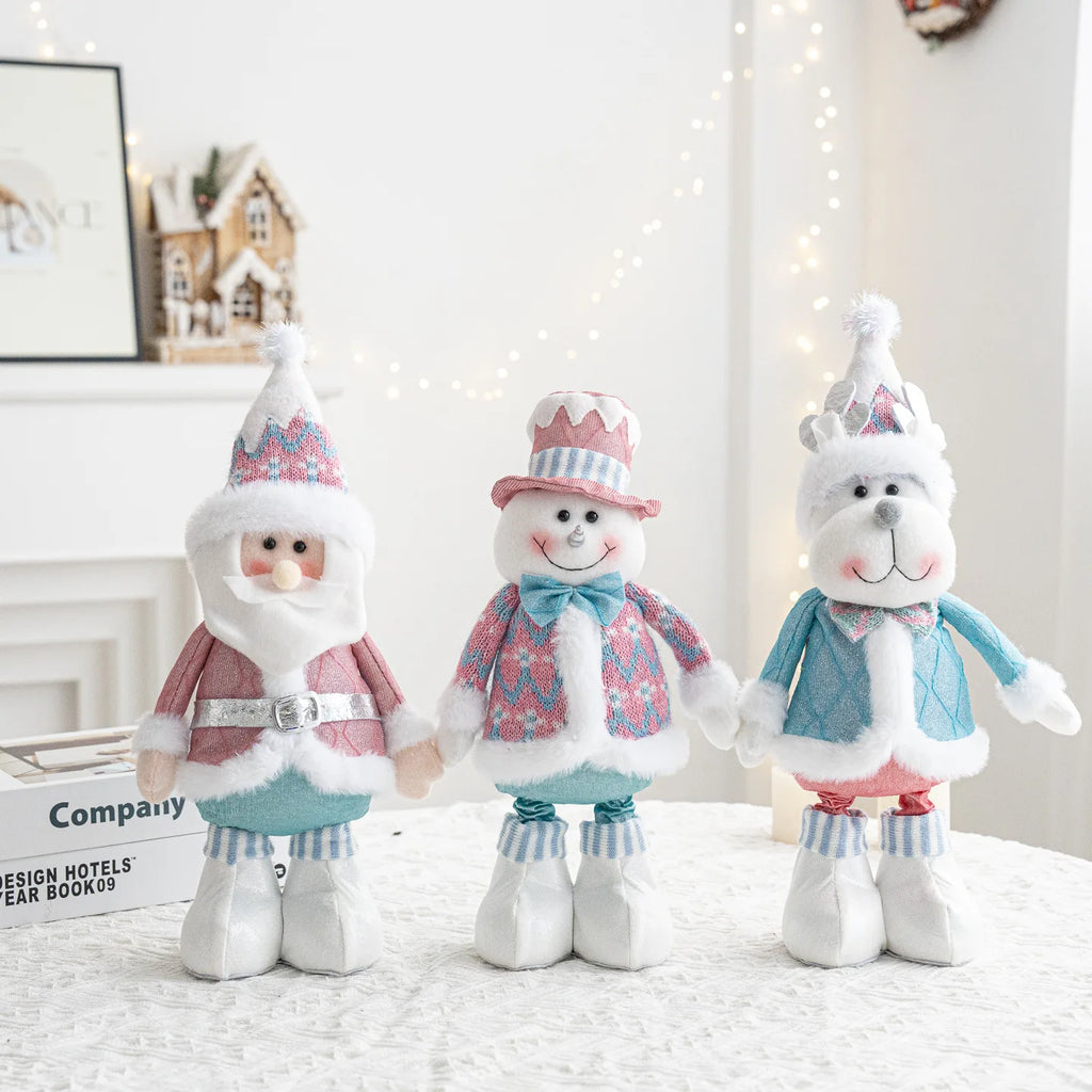 Christmas decorations - Santa Claus, snowmen, and reindeer, holiday decorations for Christmas, birthday parties, and holidays