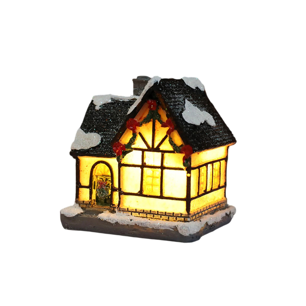 Christmas Houses Christmas Decoration With Lights Room Tabletop Supplies Festive Atmosphere Ornament Holiday Gift
