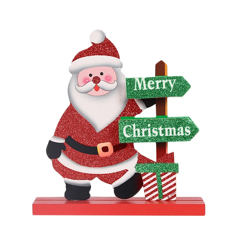 Christmas Tree Children's Handmade DIY Stereo Wooden Christmas Tree Scene Layout Christmas Decorations Ornaments Hot
