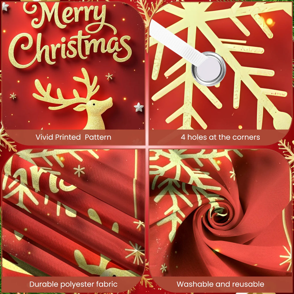 Christmas Hanging Flag Porch Door Banner Christmas Decorations For Home 2025 Ornaments Xmas Gifts Navidad New Year Decor 2026