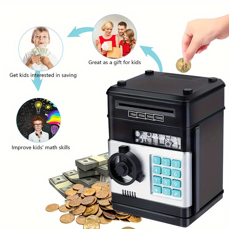 1pc Savings Pot, Toys for 3-12 Years Youngsters, Large Electronic Money Coin Bank for Girls And Boys with Password Protection, Savings Pot Cash Coin Bank ATM Bank, As Halloween, Christmas Gift