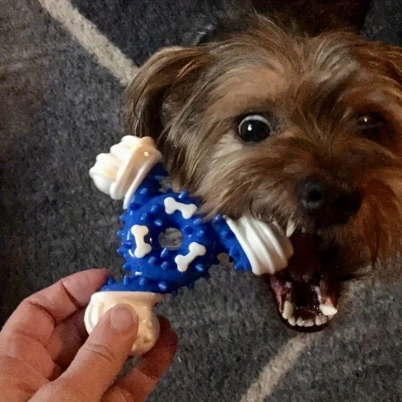 Durable Dog Chew Toy for Teeth Cleaning - Bite-Resistant Nylon Dental Stick with Interactive Puzzle Design, Ideal for Small to Medium Breeds, Promotes Healthy Chewing and Play, Dog Toys for Aggressive Chewers