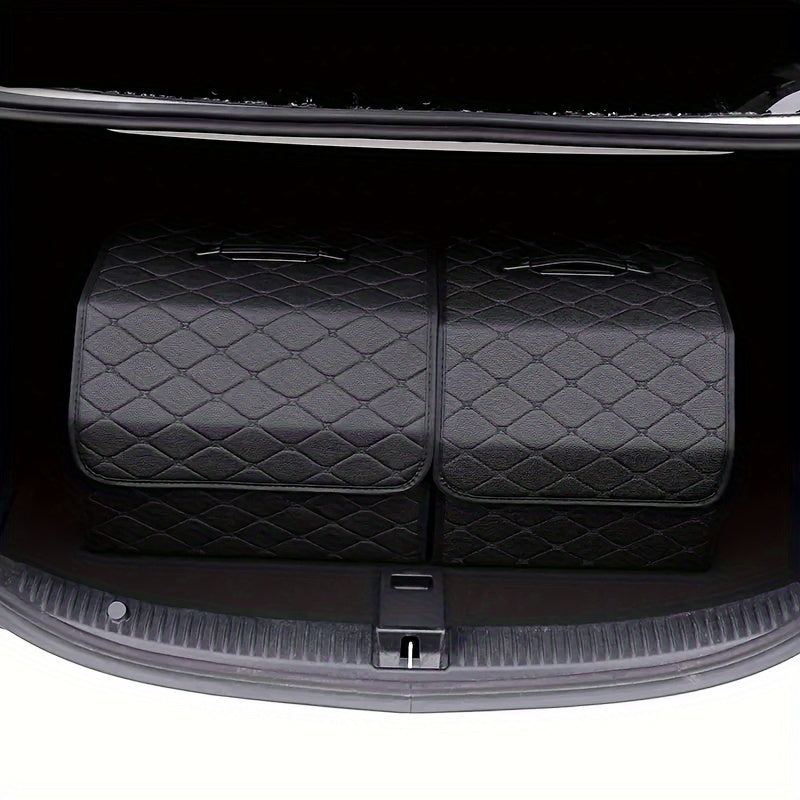 1pc Car Trunk Organizer Storage Box Collapsible Auto Cargo Storage Container Toys Food Storage Bag Car Stowing Automotive Accessories