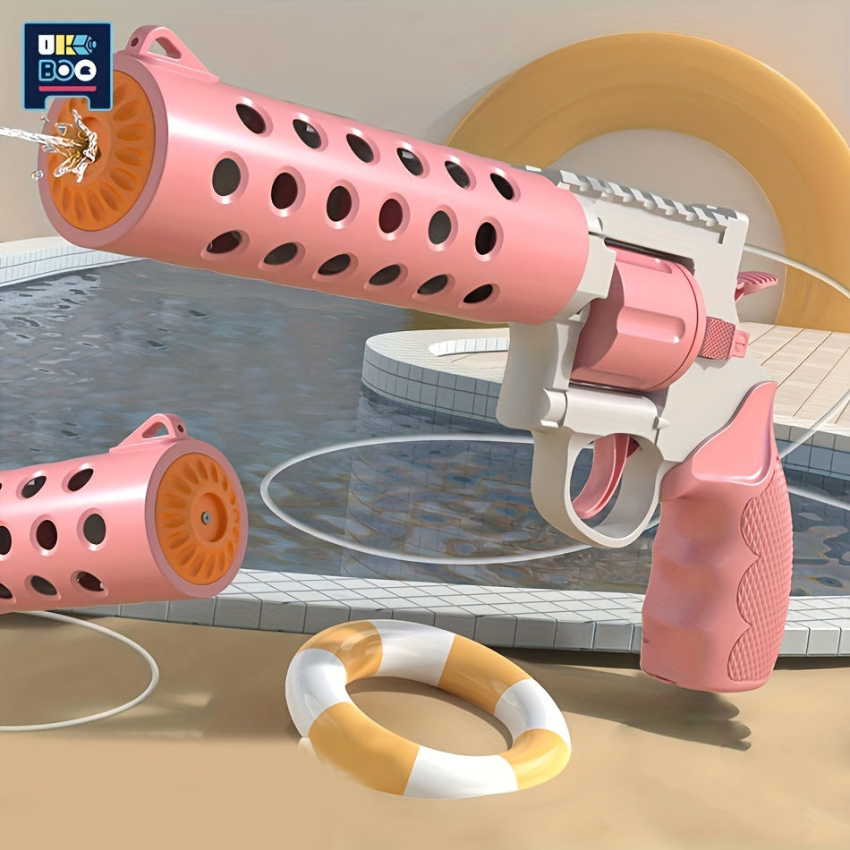 Revolver Electric Backpack Double Gun Can Continuously Shoot Summer Fall Pool Beach Park Family Friends Interactive Toys With Battery