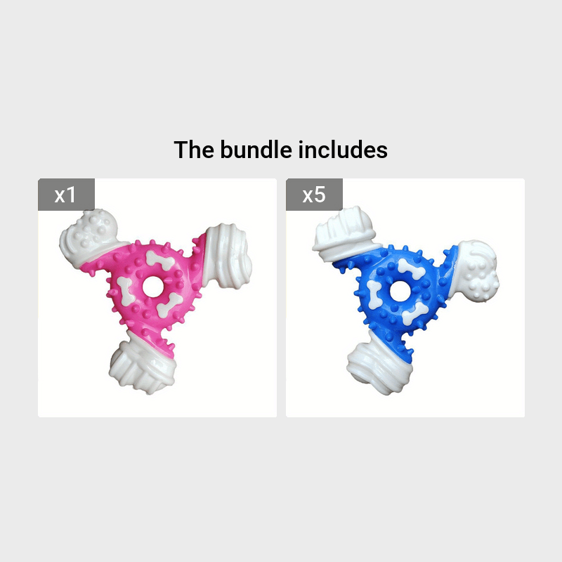 Durable Dog Chew Toy for Teeth Cleaning - Bite-Resistant Nylon Dental Stick with Interactive Puzzle Design, Ideal for Small to Medium Breeds, Promotes Healthy Chewing and Play, Dog Toys for Aggressive Chewers