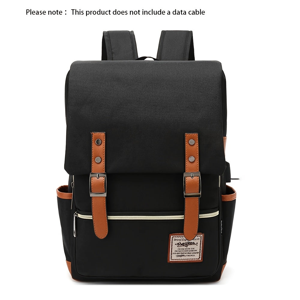 Business Laptop Backpack Casual School Bag for Men and Women, Tear-Resistant Unique Travel Backpack Suitable for Up to 15.6-Inch Laptops