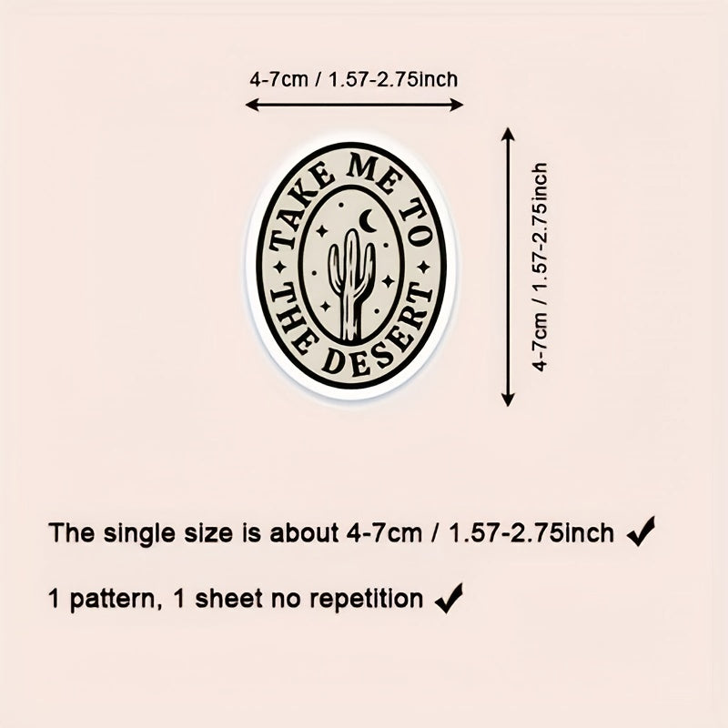 50pcs Gothic Stickers, Black And White Stickers For Motorcycle, Laptop, Water Bottle, Waterproof Stickers, Mobile Phones, Computers, Suitcases, Car Cartoon Accessories, Halloween Gift Stickers