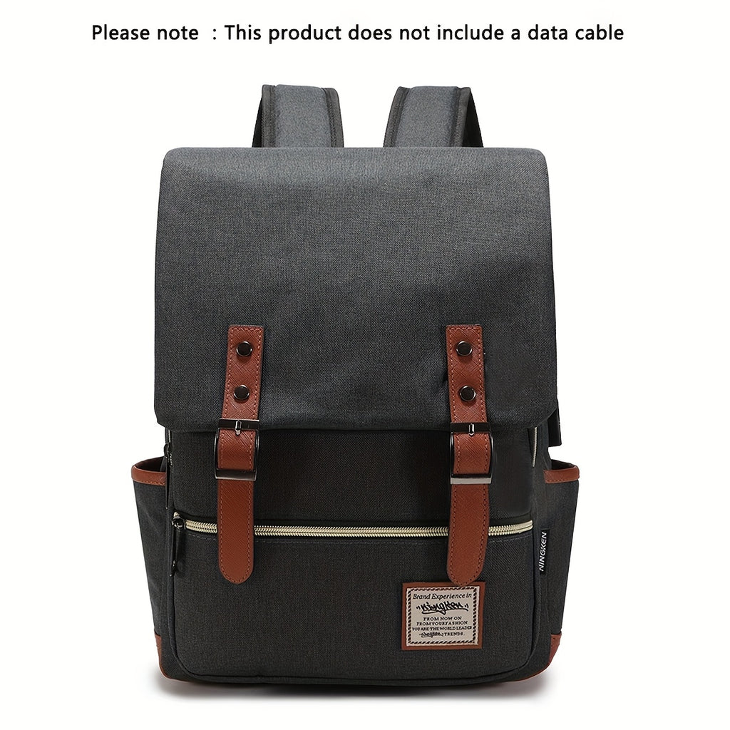 Business Laptop Backpack Casual School Bag for Men and Women, Tear-Resistant Unique Travel Backpack Suitable for Up to 15.6-Inch Laptops
