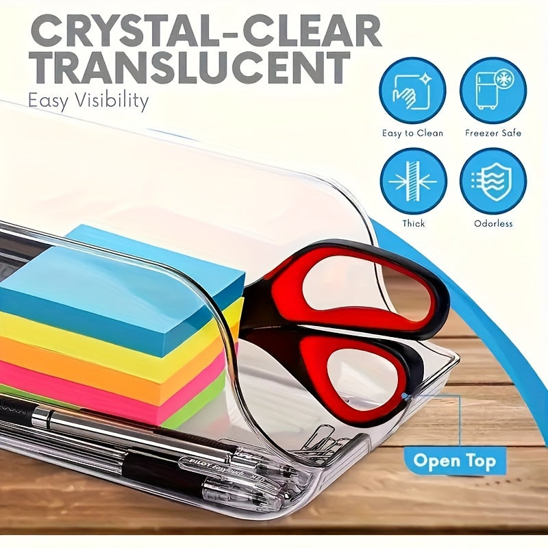 Heavy-Duty Fridge Organizer Shelf, Adjustable Shelves & Space-Saving Design, Durable Plastic Refrigerator Storage System for Canned Food Beverages Condiments, Compatible with Most Standard Fridges, Easy Installation, 1 pc, Ha