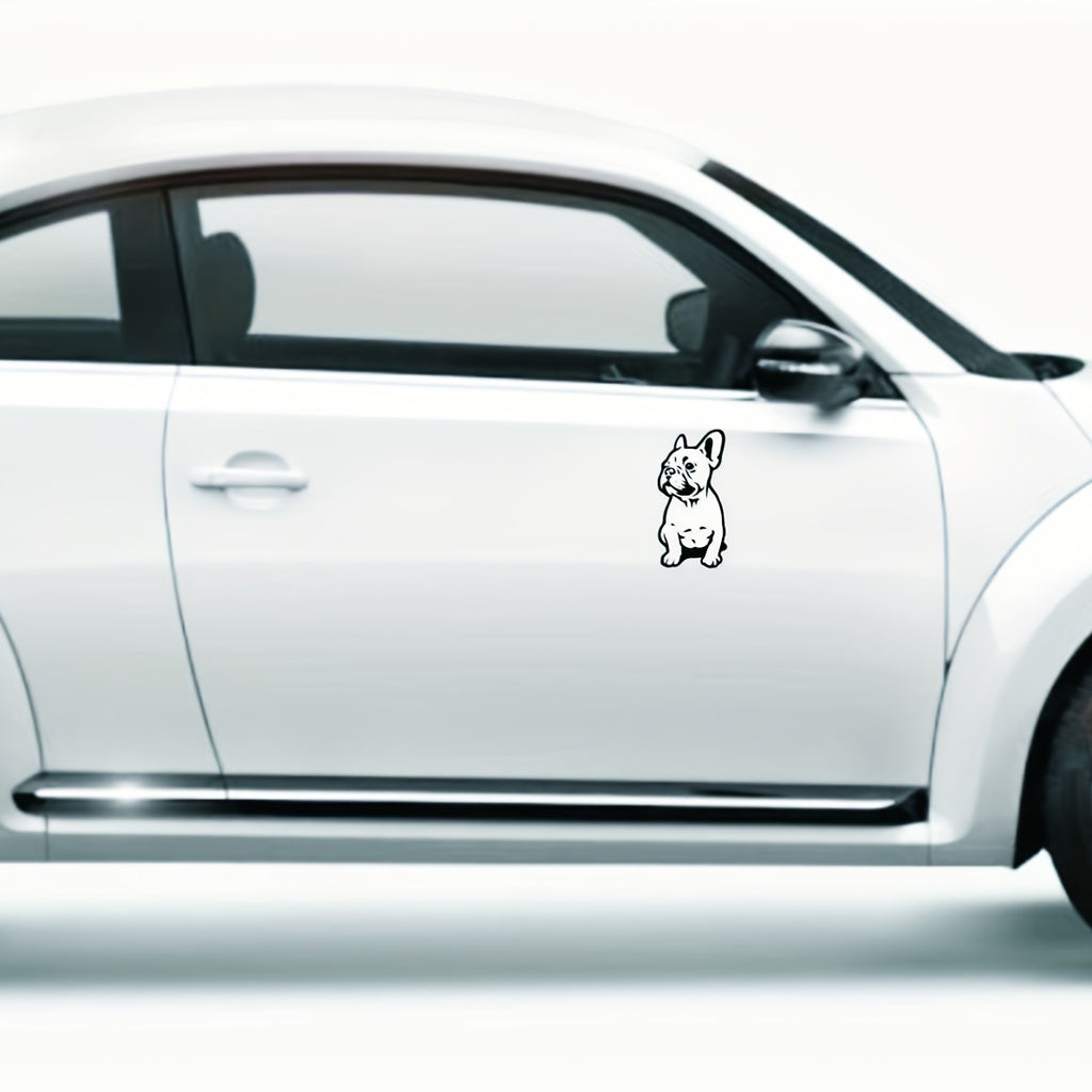 1pc/2pcs/4pcs Adorable French Bulldog Vinyl Decals - Perfect for Car, Laptop, and Bumper Decoration