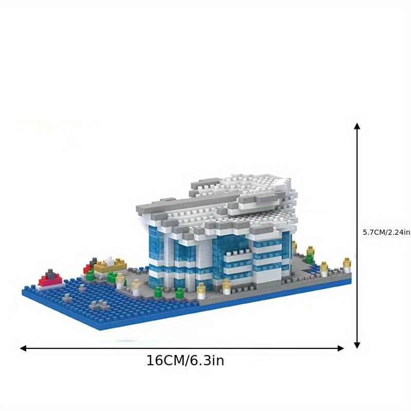 Miniature Small Particle Building Blocks Building Model Toys Assembly High Difficulty Collage Three-dimensional DIY halloween christmas gift Ramadan Mubarak