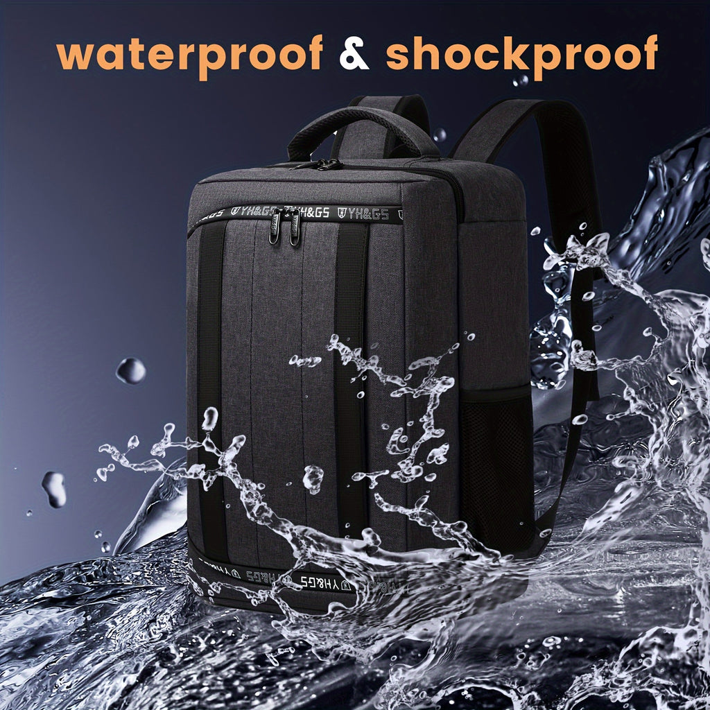 PlayStation 5 Compatible Travel Backpack, Large Capacity Gaming Console Carrying Case for Sony PS5, Durable Polyester Storage Bag with Pockets for Headset, Game Discs, Controllers, Monitor, Charger & Accessories - Ideal Gift