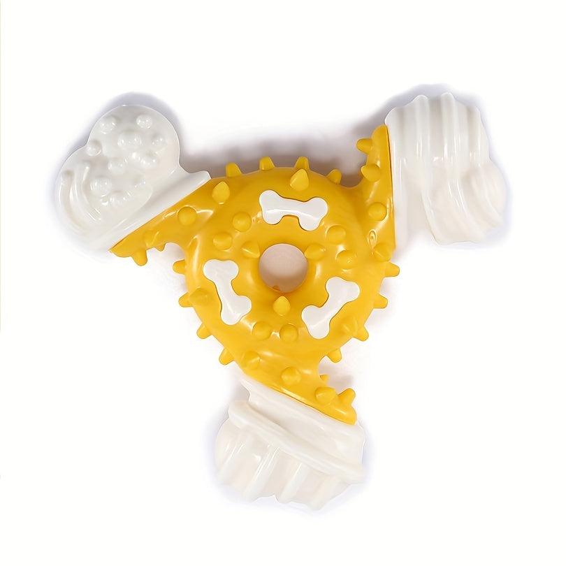 Durable Dog Chew Toy for Teeth Cleaning - Bite-Resistant Nylon Dental Stick with Interactive Puzzle Design, Ideal for Small to Medium Breeds, Promotes Healthy Chewing and Play, Dog Toys for Aggressive Chewers