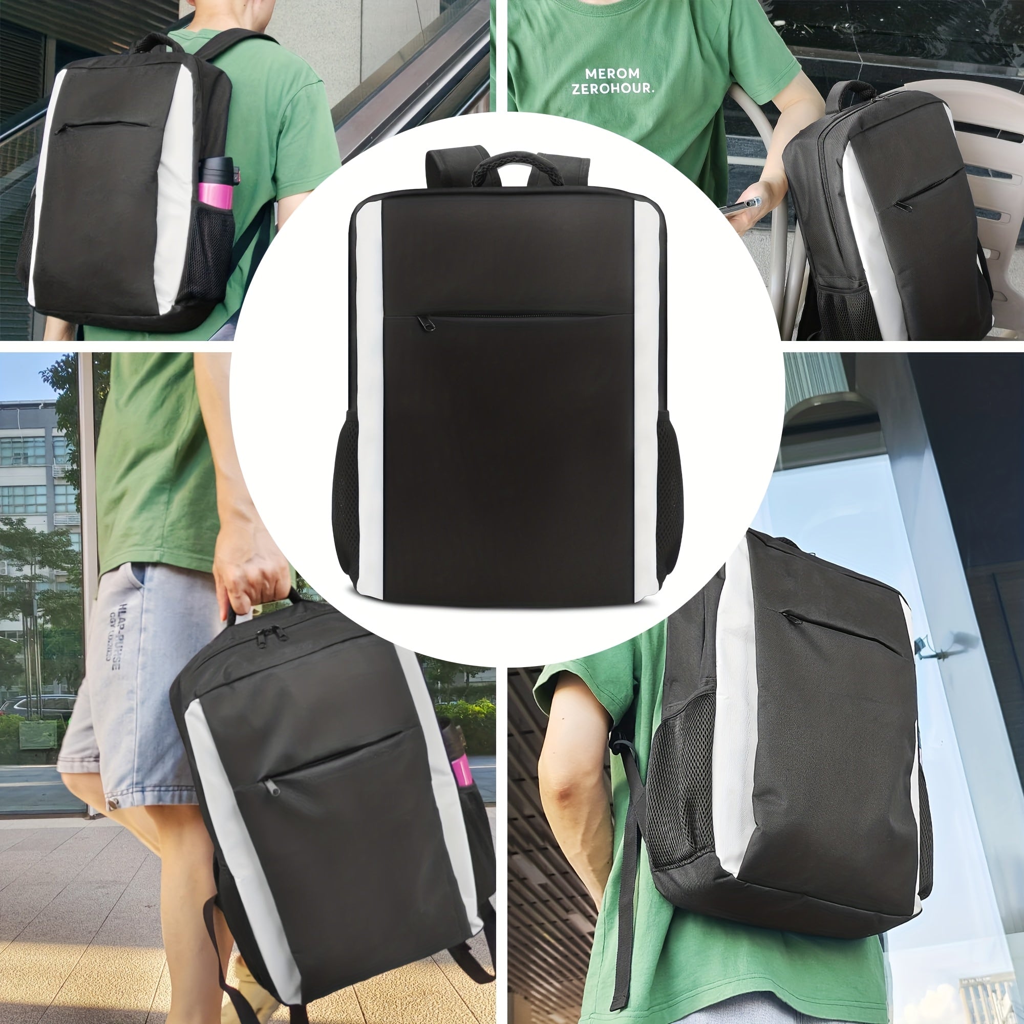 Gaming Backpack for PS5, Protective Travel Carrying Case Bag Compatible with Playstation 5 Console Game Storage Bag with Multiple Pockets for PS5 Disc/Game Cards/Laptop Tech Gifts for Men, Backpack