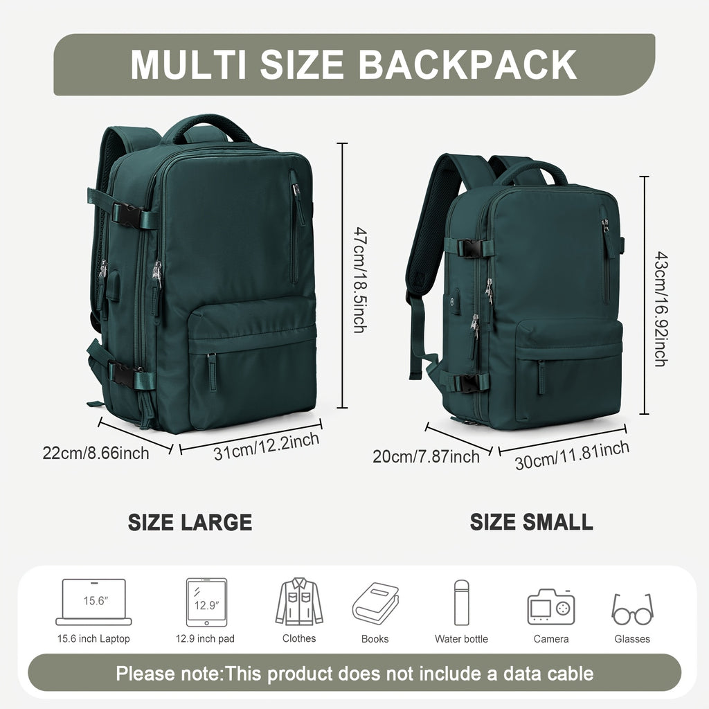 COOFAY Airline-Approved Large Travel Backpack for Men & Women - Durable Nylon, Multi-Compartment with Laptop Sleeve, Adjustable Straps, Ideal for Business & Gym Use, Business Backpack|Sleek Casual Design|Practical Design, Bac