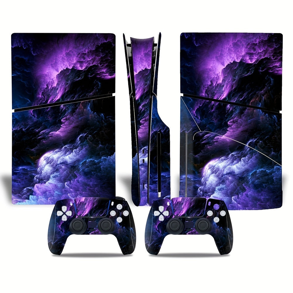 PS5 Slim Disc Drive Edition Gaming Console Sticker - Vibrant Skin for PlayStation 5 - PVC Material