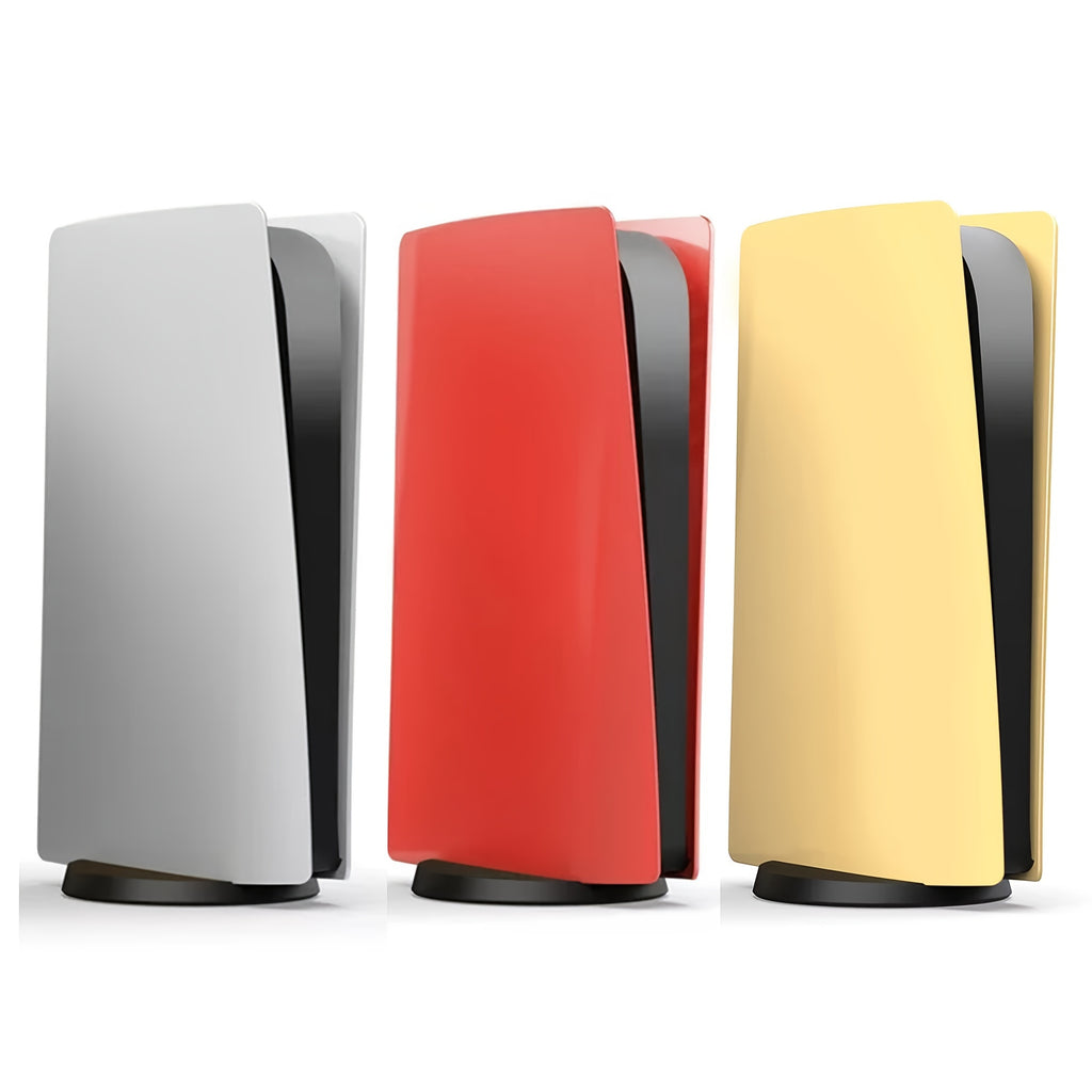 PS5 Faceplates for PlayStation 5 Disc Edition Yellow, Anti-Scratch Replacement Protective ABS Hard Shell